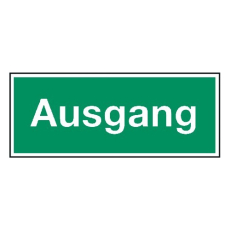 AUSGANG, 400x200mm, Kunststoff