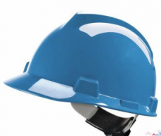 MSA V-Gard Schutzhelm blau /Fas-Trac III