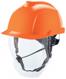 MSA V-Gard 950 Premium Industrie- & Elektrikerhelm mit integriertem Visier, orange